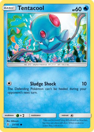 Tentacool 023/145  SM  Guardians Rising - Common