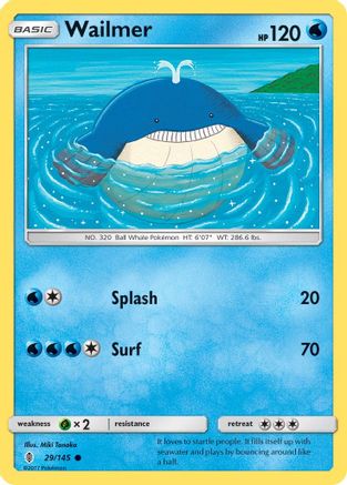 Wailmer 029/145  SM  Guardians Rising - Common
