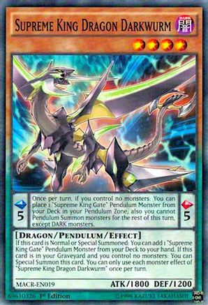 Supreme King Dragon Darkwurm (MACR-EN019) - Maximum Crisis Unlimited