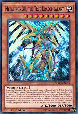 Metaltron XII, the True Dracombatant (MACR-EN025) - Maximum Crisis 1st Edition