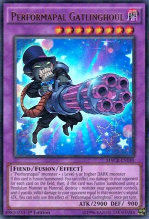 Performapal Gatlinghoul (MACR-EN040) - Maximum Crisis 1st Edition
