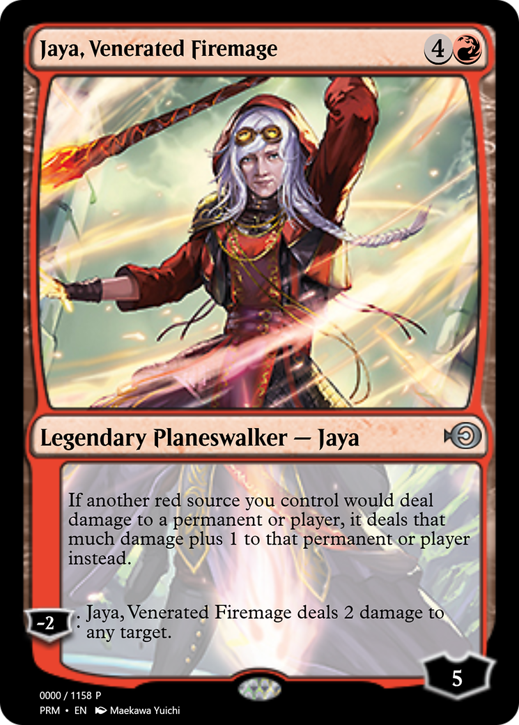 Jaya, Venerated Firemage (PRM-72243) - Magic Online Promos Foil