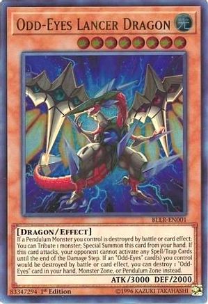 Odd-Eyes Lancer Dragon (BLLR-EN001) - Battles of Legend: Light's Revenge 1st Edition
