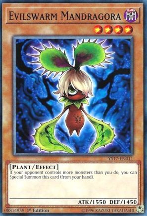 Evilswarm Mandragora (YS17-EN011) - Starter Deck: Link Strike 1st Edition