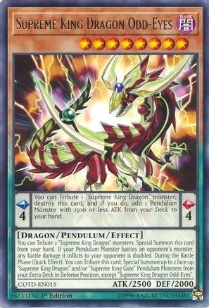 Supreme King Dragon Odd-Eyes (COTD-EN015) - Code of the Duelist 1st Edition