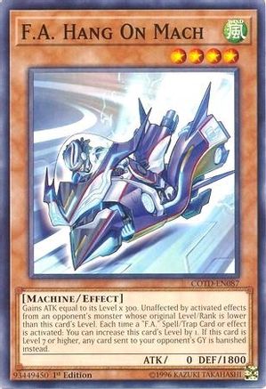F.A. Hang On Mach (COTD-EN087) - Code of the Duelist 1st Edition