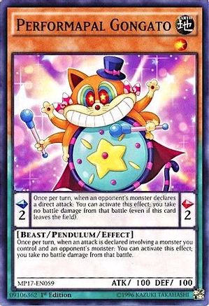Performapal Gongato (MP17-EN059) - 2017 Mega-Tins Mega Pack 1st Edition