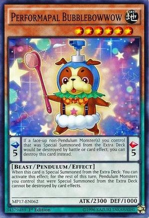 Performapal Bubblebowwow (MP17-EN062) - 2017 Mega-Tins Mega Pack 1st Edition