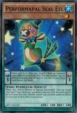 Performapal Seal Eel (MP17-EN129) - 2017 Mega-Tins Mega Pack 1st Edition