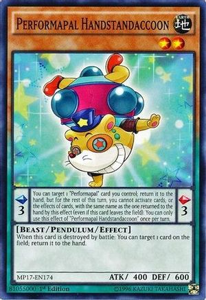 Performapal Handstandaccoon (MP17-EN174) - 2017 Mega-Tins Mega Pack 1st Edition