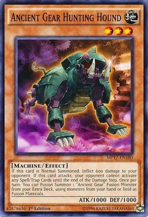 Ancient Gear Hunting Hound (MP17-EN180) - 2017 Mega-Tins Mega Pack 1st Edition