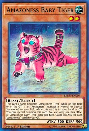 Amazoness Baby Tiger (LEDU-EN009) - Legendary Duelists 1st Edition