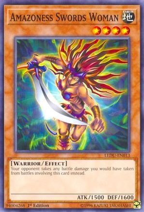 Amazoness Swords Woman (LEDU-EN013) - Legendary Duelists 1st Edition