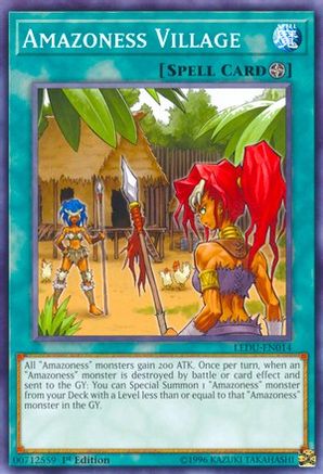 Amazoness Village (LEDU-EN014) - Legendary Duelists 1st Edition