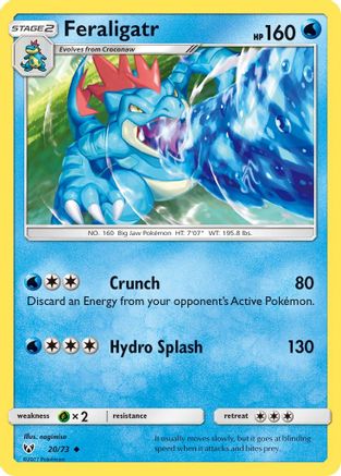 Feraligatr 020/73  Shining Legends - Uncommon