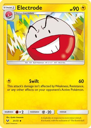 Electrode 031/73  Shining Legends - Uncommon