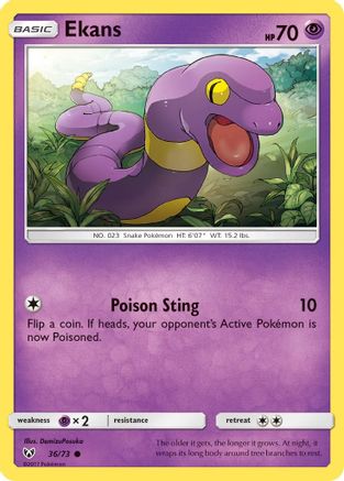 Ekans 036/73  Shining Legends - Common