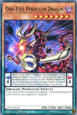 Odd-Eyes Pendulum Dragon (LEDD-ENC01) - Legendary Dragon Decks 1st Edition