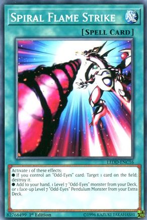 Spiral Flame Strike (LEDD-ENC16) - Legendary Dragon Decks 1st Edition