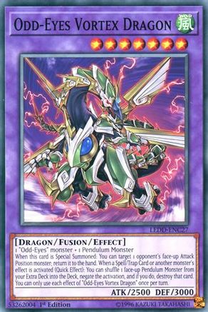 Odd-Eyes Vortex Dragon (LEDD-ENC27) - Legendary Dragon Decks 1st Edition