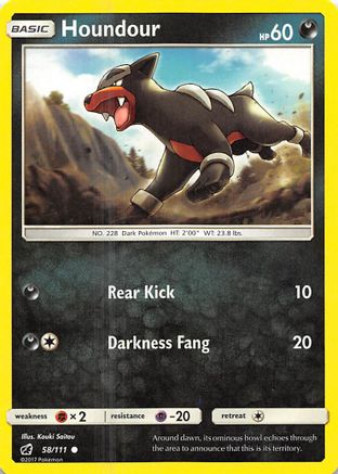 Houndour 058/111  SM  Crimson Invasion - Common