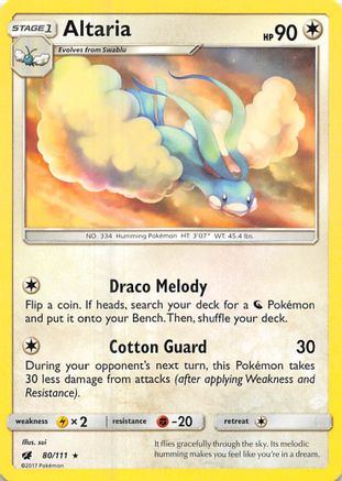 Altaria 080/111  SM  Crimson Invasion - Rare