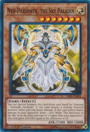 Neo-Parshath, the Sky Paladin (SR05-EN004) - Structure Deck: Wave of Light 1st Edition