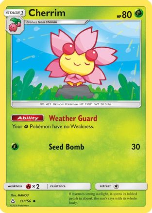 Cherrim 011/156  SM  Ultra Prism - Uncommon