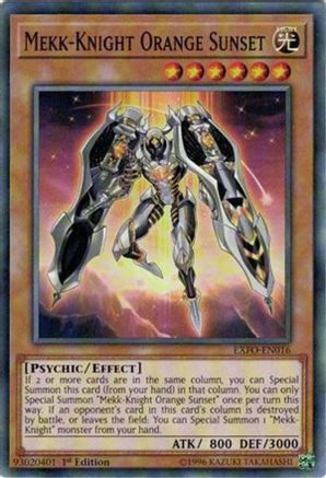 Mekk-Knight Orange Sunset (EXFO-EN016) - Extreme Force 1st Edition