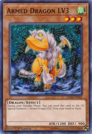 Armed Dragon LV3 (LED2-EN025) - Legendary Duelists: Ancient Millennium 1st Edition