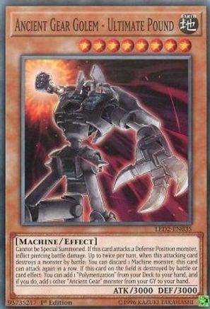 Ancient Gear Golem - Ultimate Pound (LED2-EN035) - Legendary Duelists: Ancient Millennium 1st Edition