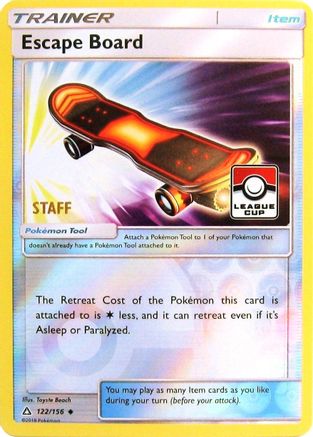 Escape Board 122/156 - Reverse Holofoil League & Championship Cards - Promo