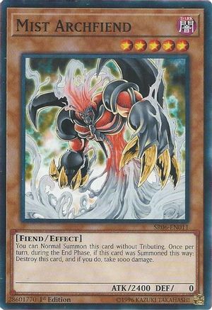 Mist Archfiend (SR06-EN011) - Structure Deck: Lair of Darkness 1st Edition