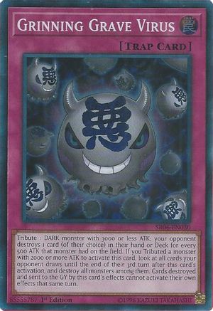 Grinning Grave Virus (SR06-EN030) - Structure Deck: Lair of Darkness 1st Edition