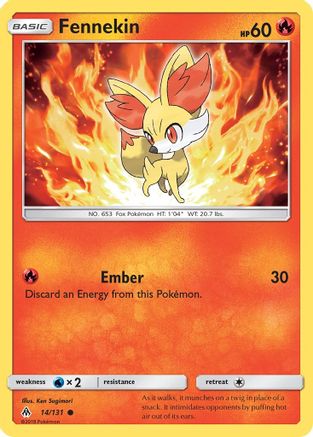 Fennekin (14) 014/131  SM  Forbidden Light - Common