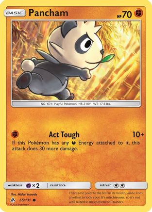 Pancham 065  SM  Forbidden Light - Common