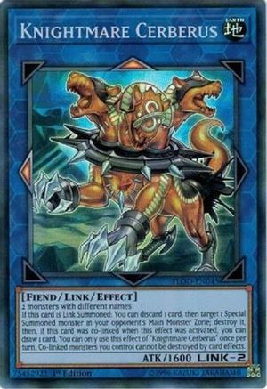 Knightmare Cerberus (FLOD-EN045) - Flames of Destruction 1st Edition