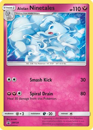 Alolan Ninetales SM128  - Holofoil SM Promos - Promo