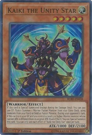 Kaiki the Unity Star (BLRR-EN038) - Battles of Legend: Relentless Revenge 1st Edition