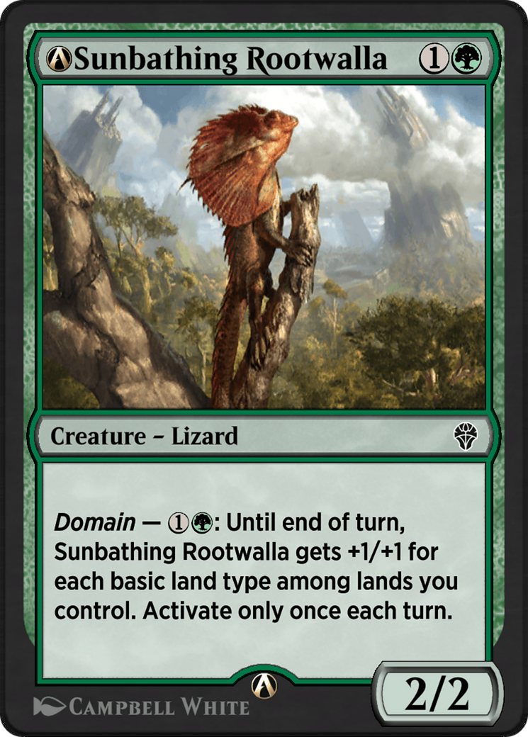 A-Sunbathing Rootwalla (DMU-A-181) - Dominaria United