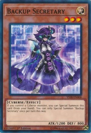 Backup Secretary (YS18-EN008) - Starter Deck: Codebreaker 1st Edition