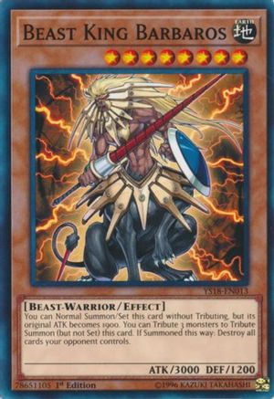 Beast King Barbaros (YS18-EN013) - Starter Deck: Codebreaker 1st Edition