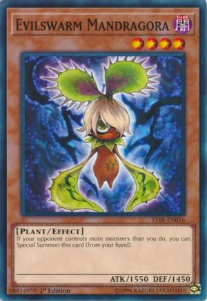 Evilswarm Mandragora (YS18-EN016) - Starter Deck: Codebreaker 1st Edition