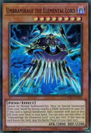 Umbramirage the Elemental Lord (CYHO-EN019) - Cybernetic Horizon 1st Edition