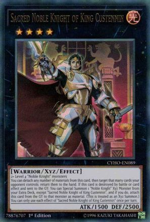 Sacred Noble Knight of King Custennin (CYHO-EN089) - Cybernetic Horizon 1st Edition