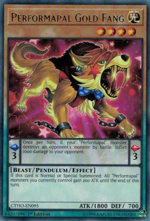 Performapal Gold Fang (CYHO-EN095) - Cybernetic Horizon 1st Edition