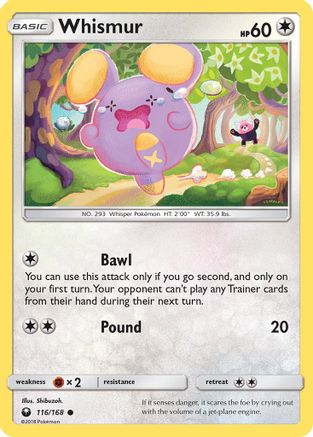 Whismur (116) 116/168  SM  Celestial Storm - Common