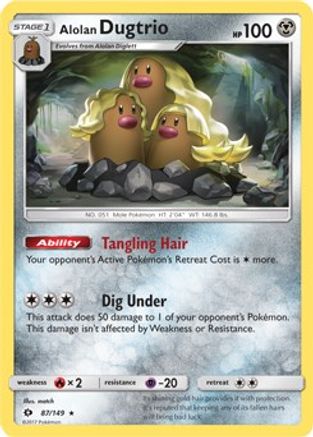 Alolan Dugtrio 087/149  - Holofoil Blister Exclusives - Promo