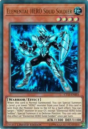 Elemental HERO Solid Soldier (CT15-EN003) - 2018 Mega-Tins Limited