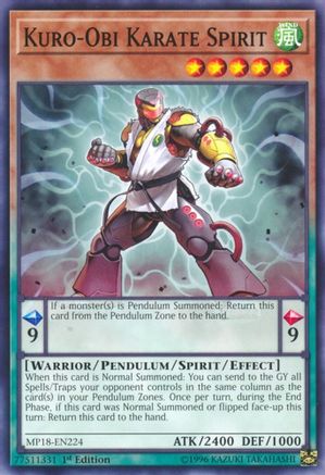 Kuro-Obi Karate Spirit (MP18-EN224) - 2018 Mega-Tins Mega Pack 1st Edition